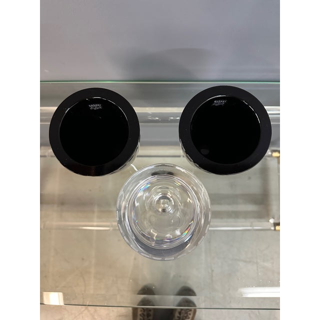 1990s Trio of Etched Crystal Vases by Ward Bennett for Sasaki, 1990s For Sale - Image 5 of 8