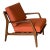 In Style of Ib Kofod-Larsen for Selig Teak Lounge Chair Newly Reupholstered Mid-Century Modern 1960s For Sale