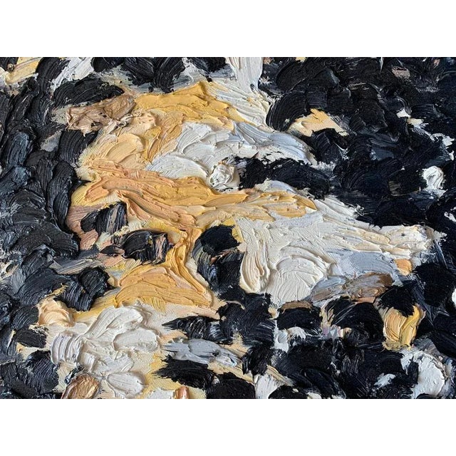 "The Sun's Coming Out Today" Contemporary Abstract Expressionist Oil Painting by Monica Shulman For Sale In New York - Image 6 of 11