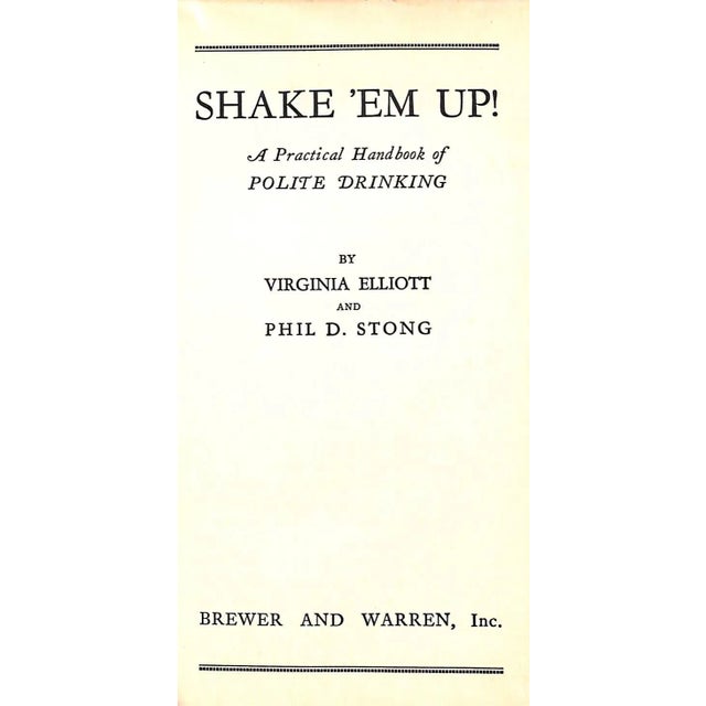 A practical handbook of polite drinking!