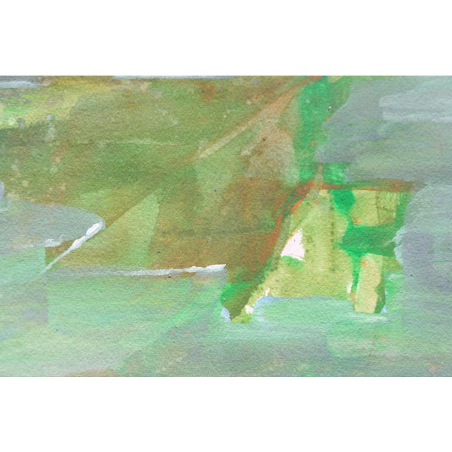 Blue Green Abstract Watercolor Chairish
