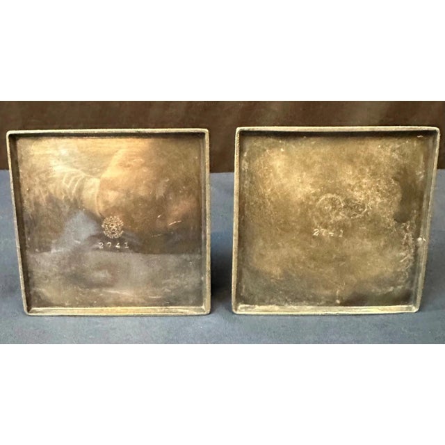 Gold Early 20th Century Wilcox Silver Plate Candle Holders - A Pair For Sale - Image 8 of 8