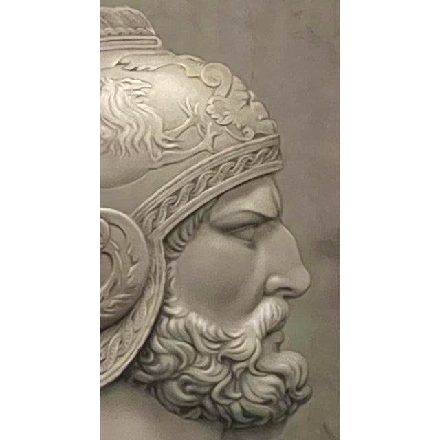 Figurative Roman General - Classical Male Profile - Oil on Canvas For Sale - Image 3 of 3