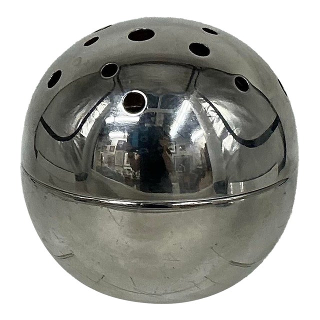 1950s Vintage Silver Plate “Mars” Flower Vase by Gil Ponti for Cristofle Gallia For Sale