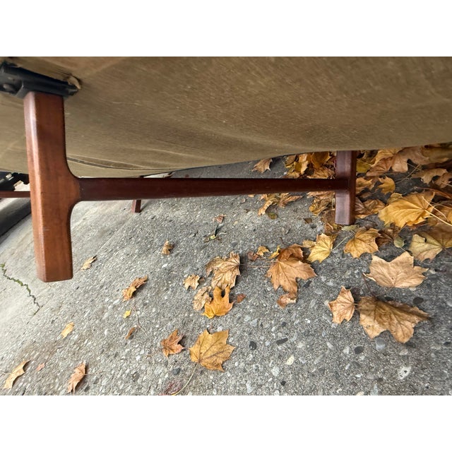 Wood 1970s Thayer Coggin/ Milo Baughman Mid-Century Modern 4-Seater Sofa For Sale - Image 7 of 12