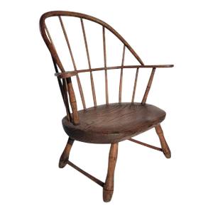 Signed Tracy 19Thc Child's Extended Arm WInsor Chair