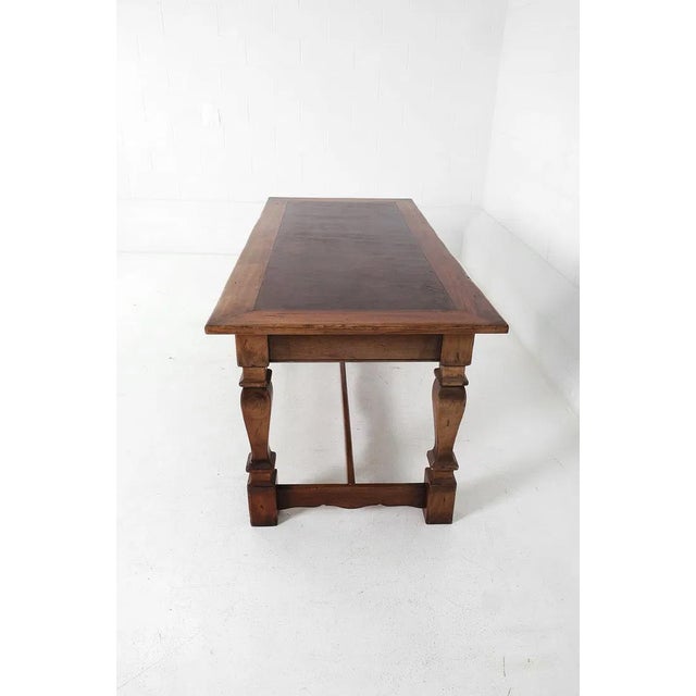 Traditional South Cone Home Handmade Traditional Leather topDesk For Sale - Image 3 of 17