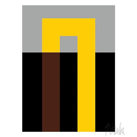 Paper Yellow Hooks Fine Art Print Set 30" X 40" by Liz Roache For Sale - Image 7 of 11