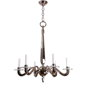 Decco Chandelier in Nickel Finish