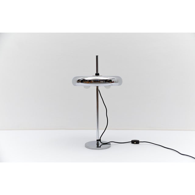 1960s German Space Age Chrome Table Lamp, 1960s For Sale - Image 5 of 15