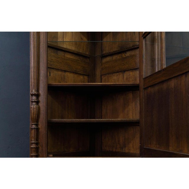 Wilhelminian Oak Corner Cupboard For Sale - Image 10 of 18