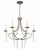 Modern Ella 6-Light Classic Candle Chandelier For Sale - Image 3 of 8