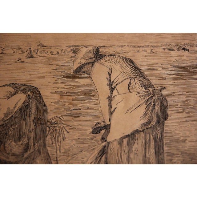 The original "The Gleaners" is an oil painting by Jean-François Millet completed in 1857. It depicts three peasant women...