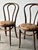 Bentwood Oak Café Chairs W/ Rose Floral Seats, 1933 World's Fair — Set of 7 For Sale - Image 10 of 17