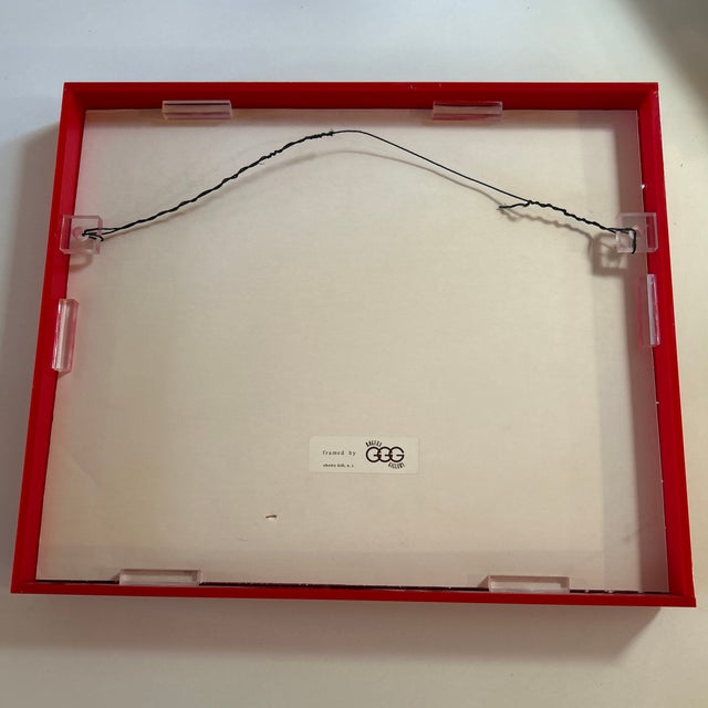 Late 20th Century Vintage Framed Needlepoint “I Am Perfect” For Sale - Image 5 of 9