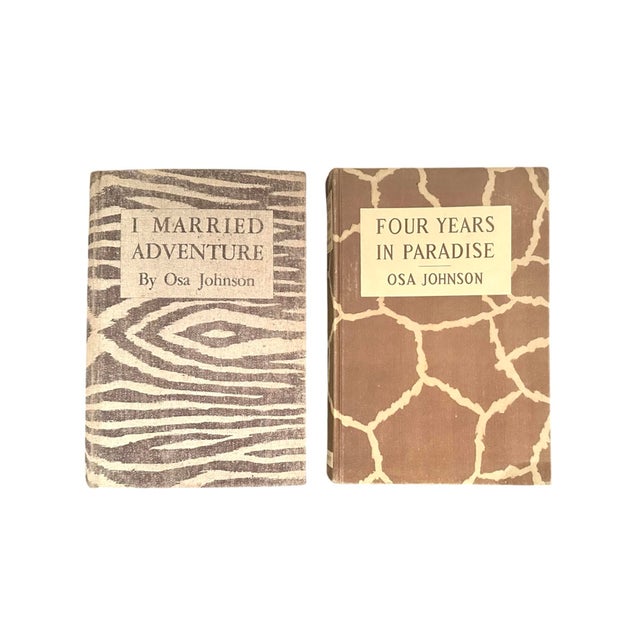 A beautiful pair of books by author Osa Johnson. I Married Adventure & Four Years In Paradise. Four Years in Paradise is a...