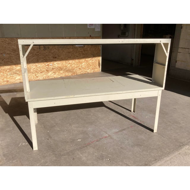 General Fireproofing Company Industrial Steel Work Table Desk by Lyon Metal Products For Sale - Image 4 of 13