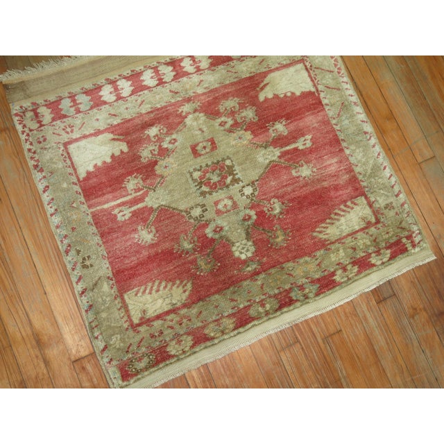 an early 20th-century room square size Turkish Oushak Rug Details rug no. r4904 size 2'7" x 2'11''