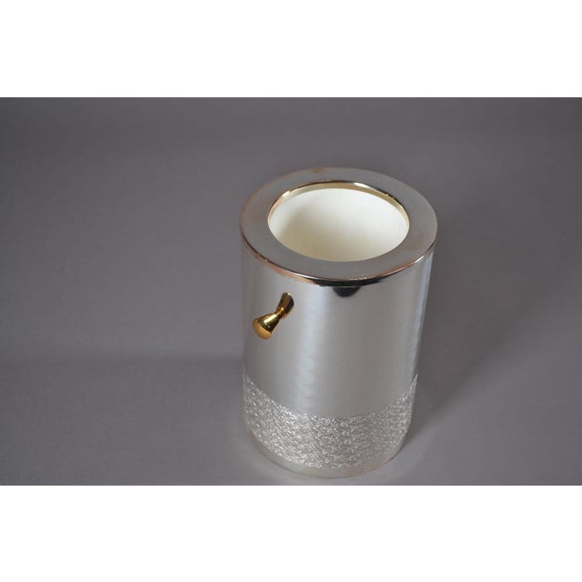 Hollywood Regency Wine Cooler with Gilded Handles, 1980s For Sale - Image 4 of 6