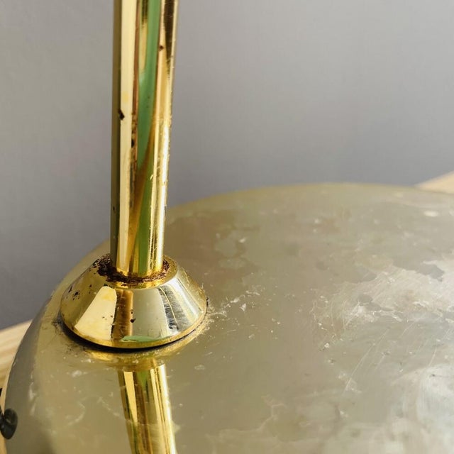Gold Portuguese Postmodern Articulated Adjustable Chromed Metal Desk Task Lamp, 1980s For Sale - Image 8 of 13