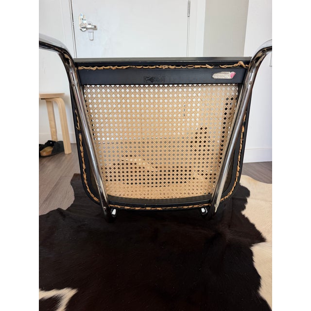 Vintage Cesca armchair designed by Marcel Breuer and manufactured by Knoll International. This is an authentic vintage...