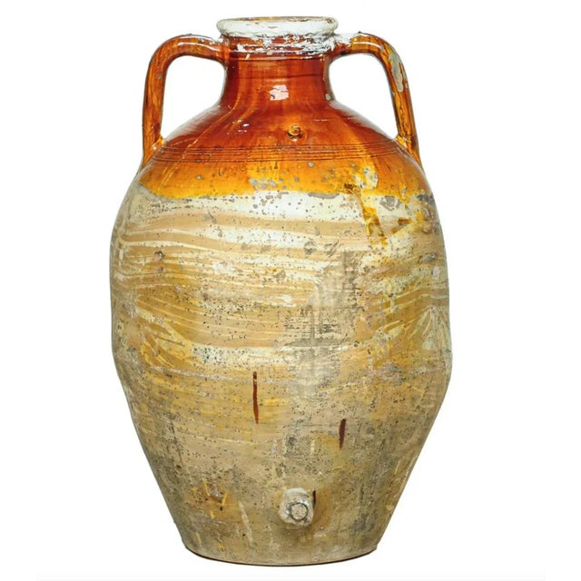 Late 19th Century Palatial 41" Tall Italian Olive Oil Jar Circa 1870-1890 - Note Dimensions! For Sale - Image 5 of 5