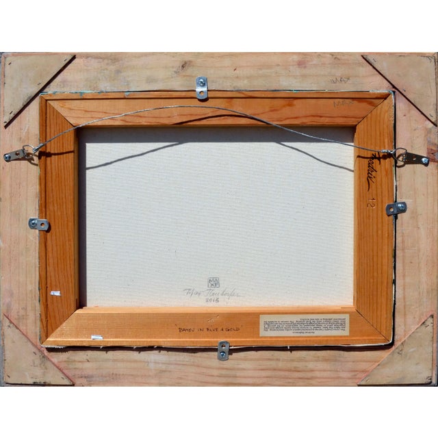 "Bayou in Blue & Gold" Landscape by Max Flandorfer For Sale In Monterey, CA - Image 6 of 7