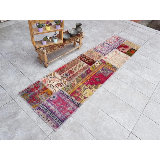 Tribal Mid 20th Century Anatolian Kurdish Tribal Wool Runner For Sale - Image 3 of 10