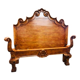 20th Century Italian Michael Taylor Designs Queen Bed For Sale