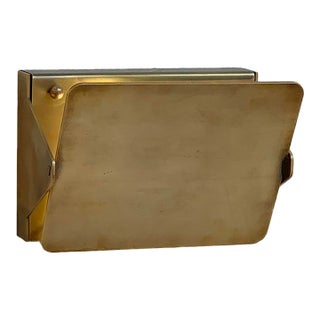 Paul Ferrante Brass Sconces With Flip Front - Set of 2 For Sale