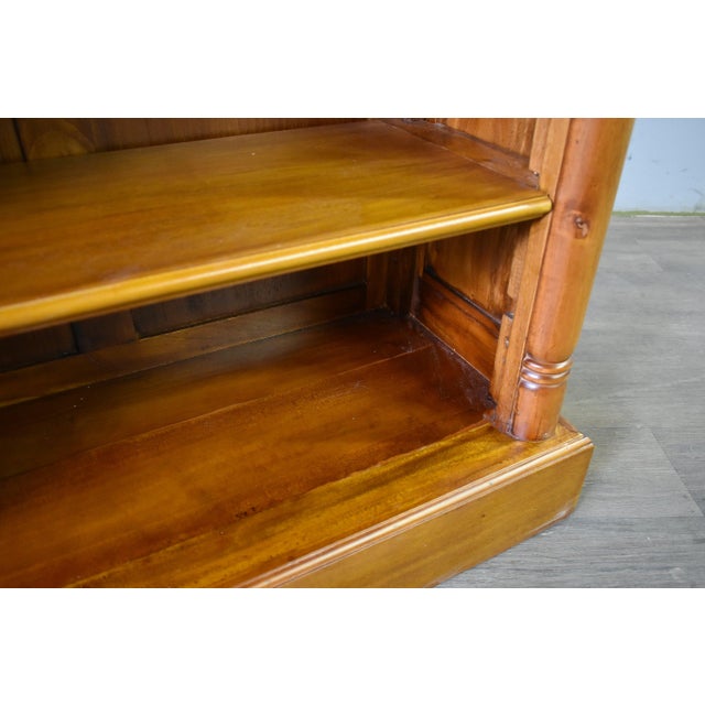 Brown Legacy Open Bookcase - Light Brown Walnut For Sale - Image 8 of 10