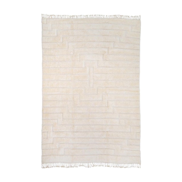 Hand-Knotted Wool Rug by Azele Studio For Sale - Image 12 of 12