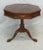 Late 20th Century Henkel Harris Jefferson Black Cherry Octagon Flip Top Pedestal Center Side Table For Sale - Image 5 of 12