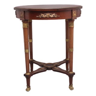 French Empire Style Mahogany Centre Table, 1880s For Sale