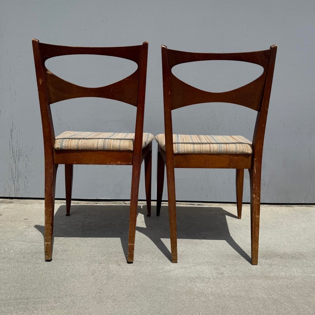 1950s 1950s Drexel 'Profile' Dining Chairs Designe by John Van Koert, Set of 4 For Sale - Image 5 of 17