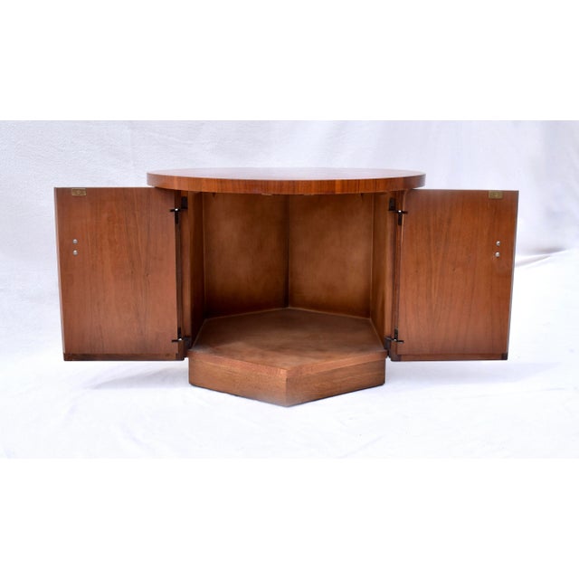 Mid-Century Modern 1960s Mid-Century Modern Hexagonal Walnut End Tables by Lane Furniture For Sale - Image 3 of 7