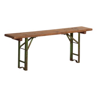 Industrial Style Folding Bench, 1950 For Sale