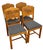 Traditional Vintage Set of 4 Carved Dining Chairs With Upholstered Seats For Sale - Image 3 of 11
