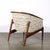 Mid-Century Modernist Tub Back Club Chair W/ Walnut Tapered Sculptural Supports For Sale - Image 10 of 17