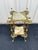 Mid 20th Century Mid 20th Century Art Nouveau Two-Tier Onyx and Brass Planter Stand For Sale - Image 5 of 12
