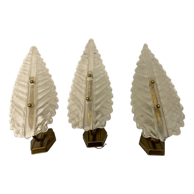 Murano Glass Sconces from Barovier, 1950s, Set of 3 For Sale