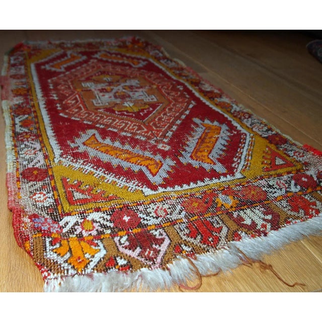 1920s 1920s Turkish Yastik Rug - 1.4' X 2.8' For Sale - Image 5 of 10