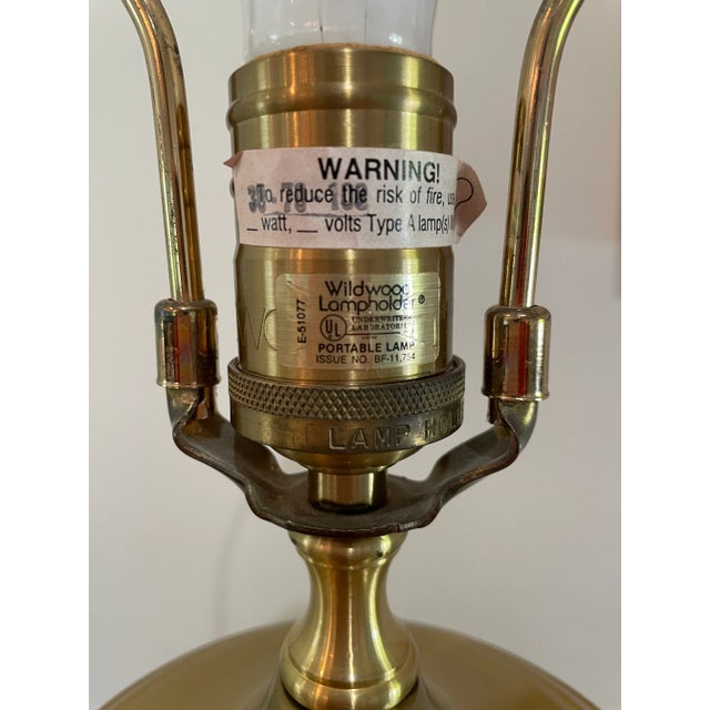 Wood Vintage 1990s Chinoiserie Style Table Lamp With Bird and Flower Design For Sale - Image 7 of 9