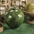Modern Bulbus Glazed Ceramic Vase, Deep Green For Sale - Image 3 of 4