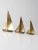 Mid Century Brass Sailboats Set of 3 For Sale - Image 4 of 12