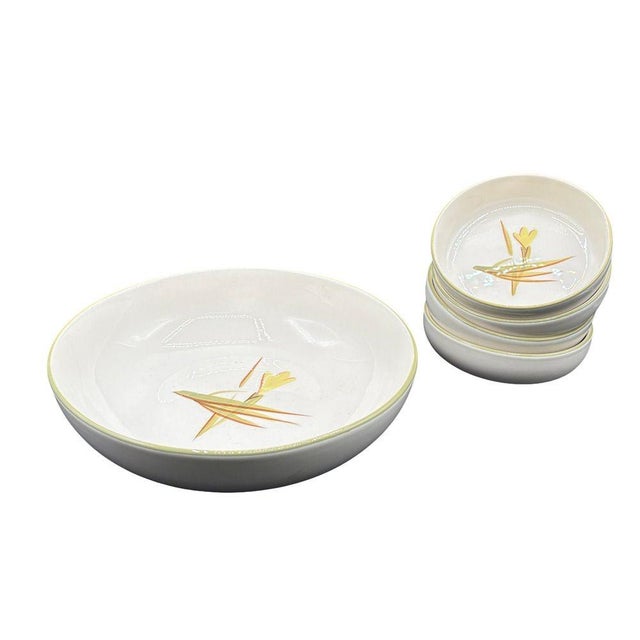 1950s 1950s Mid-Century Modern "Tiger Iris" & "Tiger Lily" China Dish Set by Winfield Pottery, Set of 43 For Sale - Image 5 of 15