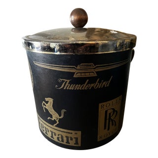 1960s Classic Car Mid-Century Modern Vintage Ice Bucket Barware For Sale
