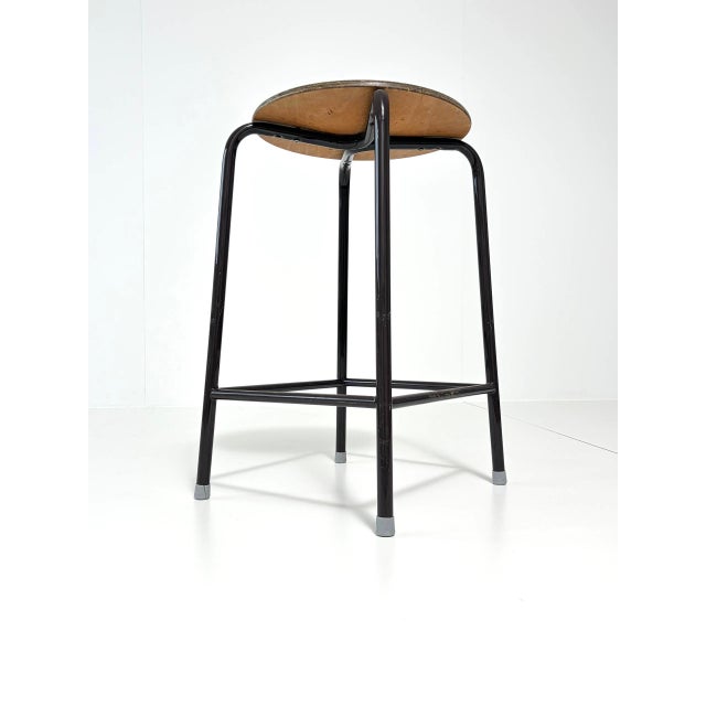 Vintage Industrial Bar Stool by Schmitz For Sale - Image 12 of 16