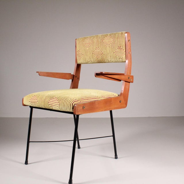 Vintage Chair in Velvet For Sale - Image 10 of 15