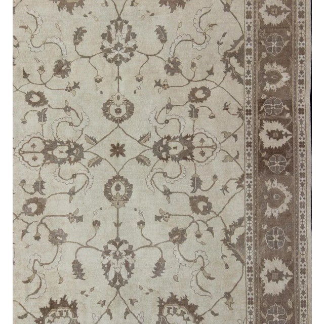 Earth Tone Afghan Sultanabad design Rug in Brown and Cream. Keivan Woven Arts rug/ Dsp-Bc-305 Sultanabad reproduction Rug....
